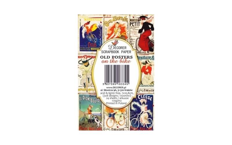 Plakboekpapier Mini Oude Posters Decorer