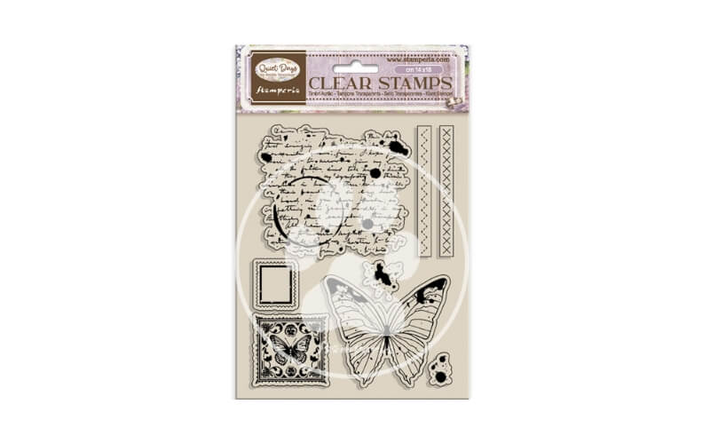 Stempels Quiet Days Vlinders Stamperia