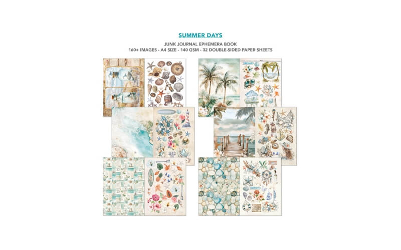 Junk Journal Summer Days A4 Ciao Bella