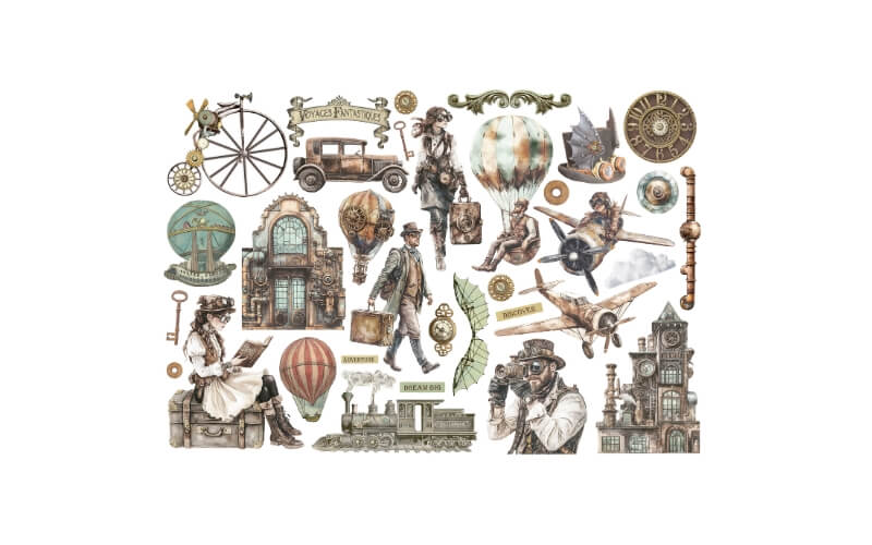 Ephemera Voyages Fantastiques Stamperia