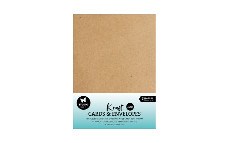 Kaarten en Enveloppen Kraft 5x7 Inch Studio Light