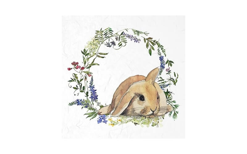 Mini Rijstpapier Set Konijntjes 6 Vellen Itd Collection