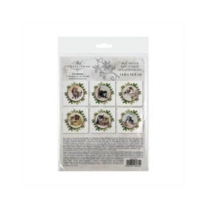 Mini Rijstpapier Set Vintage Katten 6 Vellen Itd Collection