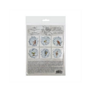 Mini Rijstpapier Set Winter Vogels 6 Vellen Itd Collection