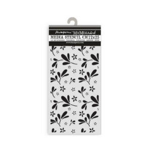 Stencil Family Big Flower Pattern 12x25 Stamperia