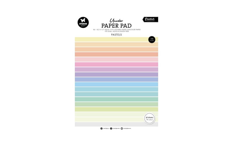 Uniekleur Paper Pad Pastels Studio Light