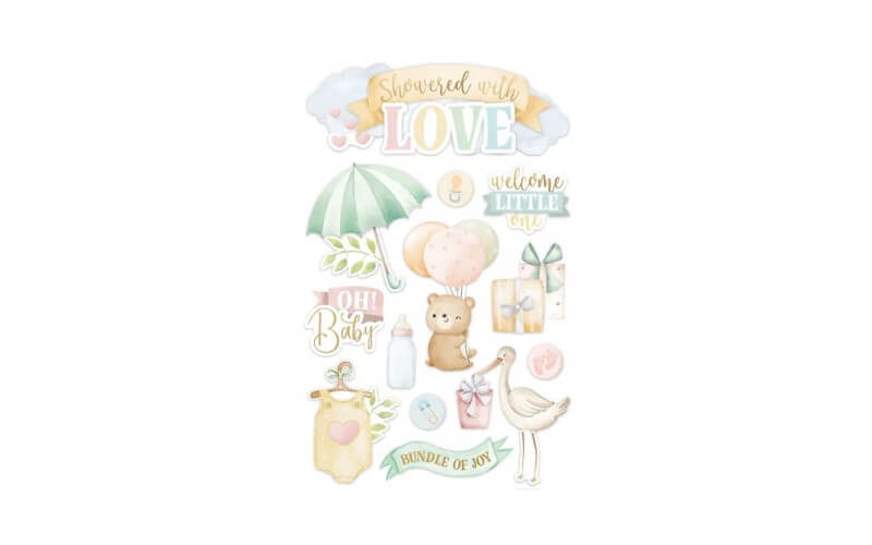 Overladen met Liefde 3D Stickers Paper House