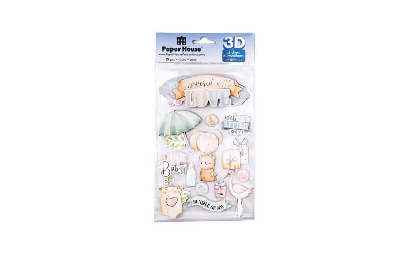 Overladen met Liefde 3D Stickers Paper House