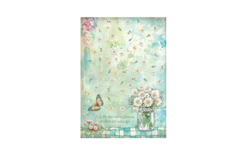 Rijstpapier A4 Daisy Art Selectie Stamperia