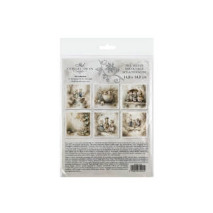 Mini Rijstpapier Set Muizenwereld Vrienden 6 Vellen Itd Collection