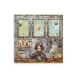 Plakboekpapier 20x20 A New Beginning Enkelzijdig Stamperia