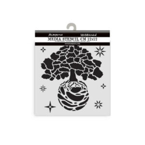 Stencil A New Beginning The world Tree 12x12 Stamperia