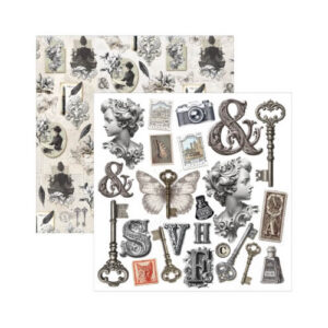 Plakboekpapier 15x15 Typographic Ciao Bella