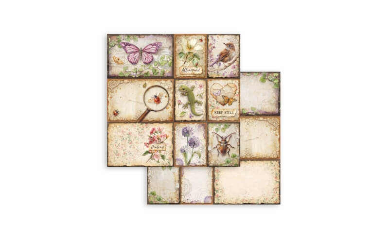 Plakboekpapier 30x30 All Around Mixed Cards Stamperia