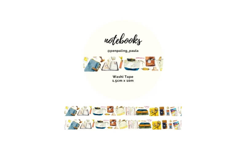 Washi Tape Notebooks Penpaling_Paula