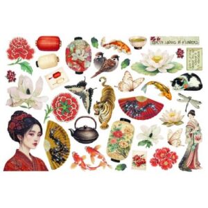 Ephemera Oriental Garden Stamperia