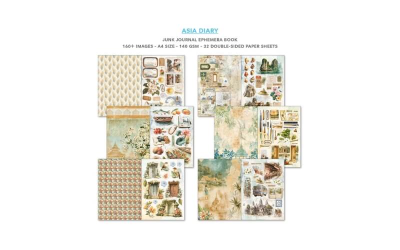 Junk Journal Asia Diary Ciao Bella