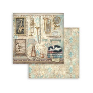 Plakboekpapier 30x30 Symphony Stamperia