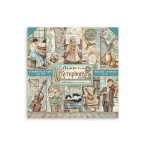 Plakboekpapier 30x30 Symphony Stamperia