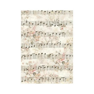 Rijstpapier A6 Selection Symphony Achtergronden Stamperia