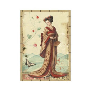 Rijstpapier Mini A6 Oriental Garden Stamperia
