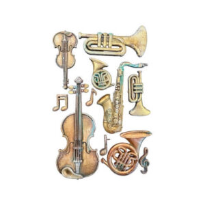 Siliconen Mal Symphony Musical Instruments Stamperia