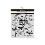 Stencil Oriental Garden Lotus 20x25 Stamperia