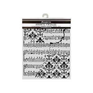 Stencil Symphony Ccore and Frize 20x25 Stamperia