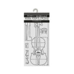 Stencil Symphony Violin Section 12x25 Stamperia