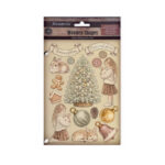 Gekleurde Houten Vormen White Christmas Stamperia