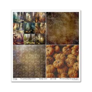 Plakboekpapier 30x30 Halloween Itd Collection