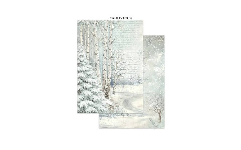 Printed Art Junk Journal White Christmas A5 Stamperia