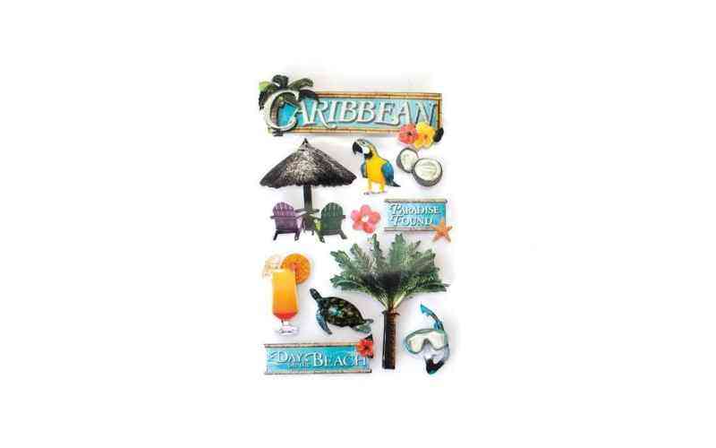 Carbbean 3D Stickers Paper House