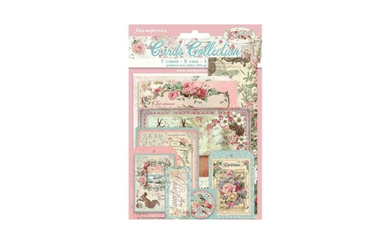 Cards Collection Pink Christmas Stamperia