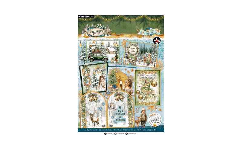 Christmas Forest A4 Card Making Paper Pad Studio Light