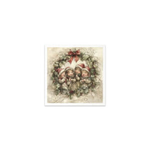 Mini Rijstpapier Set Kerst kinderen 6 Vellen Itd Collection