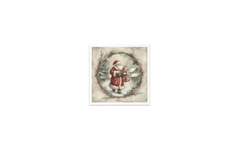 Mini Rijstpapier Set Kerst kinderen 6 Vellen Itd Collection