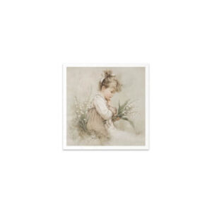 Mini Rijstpapier Set Meisjes met Bloemen 6 Vellen Itd Collection