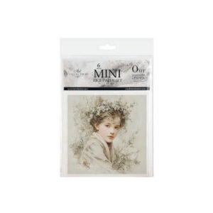 Mini Rijstpapier Set Meisjes met Bloemen 6 Vellen Itd Collection
