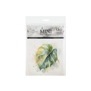 Mini Rijstpapier Set Tropische Bladeren 6 Vellen Itd Collection