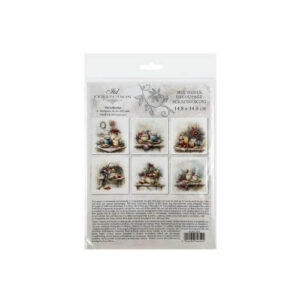 Mini Rijstpapier Set Winterstilleven 6 Vellen Itd Collection