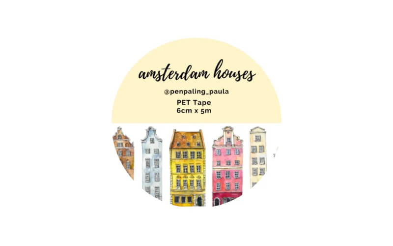 PET Tape Amsterdam Houses Penpaling_Paula