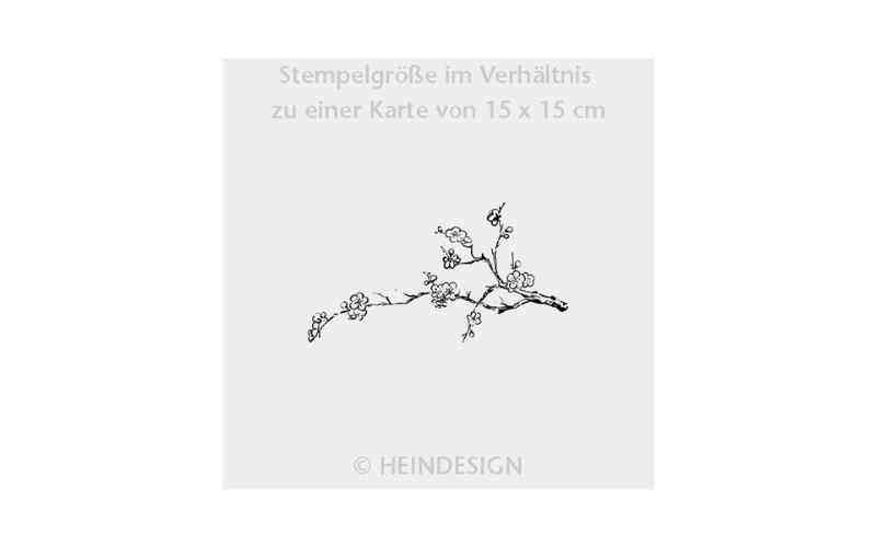 Stempel Tak met Bloemen Heindesign
