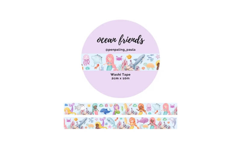 Washi Tape Ocean Friends Penpaling_Paula