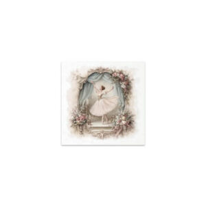 Mini Rijstpapier Set Winterroos Ballet 6 Vellen Itd Collection