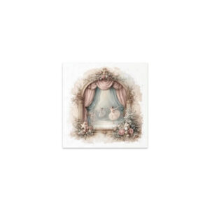 Mini Rijstpapier Set Winterroos Ballet 6 Vellen Itd Collection