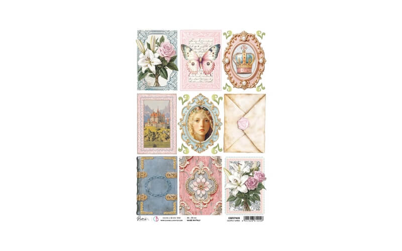 Rijstpapier A4 Courtly Cards Ciao Bella