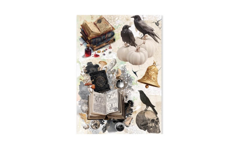 Rijstpapier Mix A5 The Witch's Grimoire Ciao Bella