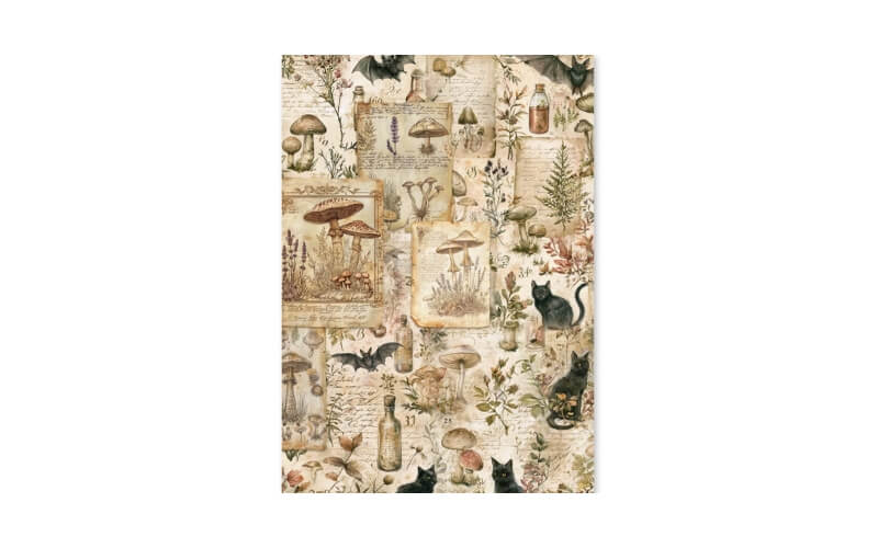 Rijstpapier Mix A5 The Witch's Grimoire Ciao Bella