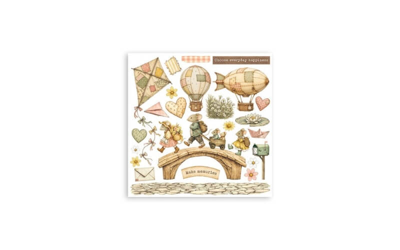 Rub-On Set Cozy Family Stamperia